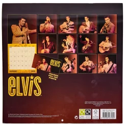 Elvis 2026 Square Wall Calendar