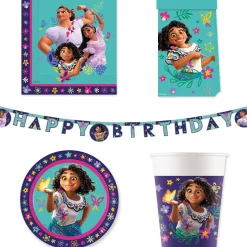 Encanto Birthday Party Tableware & Decorations Bundle - 16 Guests