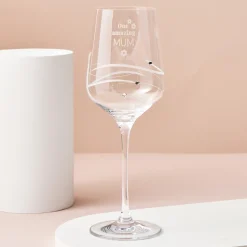 Engraved Swarovski Elements Diamante Wine Glass - One Amazing