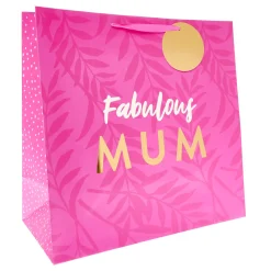 Fabulous Mum Pink Giant Square Gift Bag