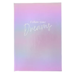 Follow Your Dreams Holographic A5 Notebook