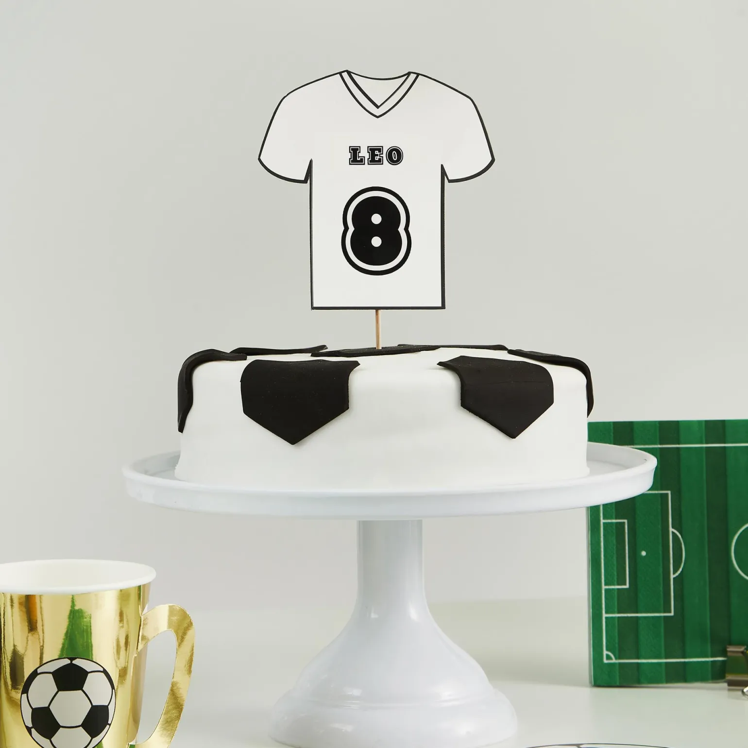 Football Shirt Customisable Cake Topper