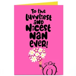 Fruitloops Personalised Birthday Card - Nicest Nan