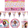 Gabby's Dollhouse Party Tableware & Decorations Bundle - 16 Guests