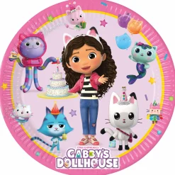 Gabby's Dollhouse Party Tableware & Decorations Bundle - 16 Guests