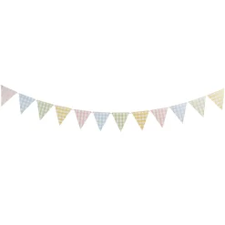 Gingham Paper Card Bunting 2.5m
