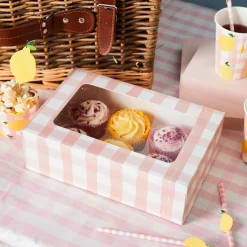 Gingham 6-Piece Cupcake Box