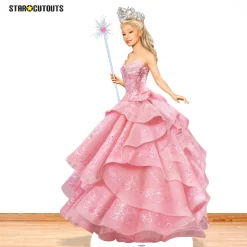Glinda Wicked Pink Witch Cardboard Cutout