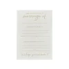 Gold Foiled C6 Wedding Day Invitations - Pack of 20