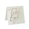 Gold Foiled Table Numbers - Pack of 12