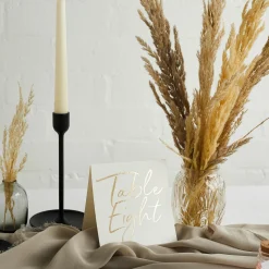 Gold Foiled Table Numbers - Pack of 12