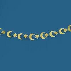 Gold Moon & Star Card Banner 4m