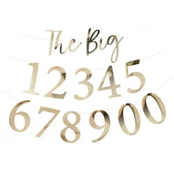 Gold The Big Milestone Customisable Card Banner