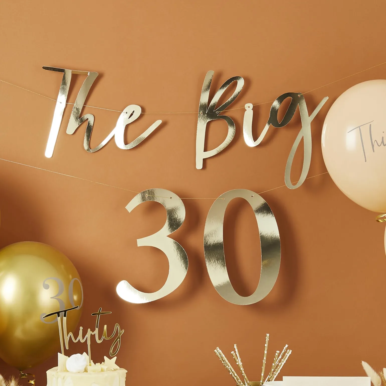 Gold The Big Milestone Customisable Card Banner