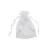 Gold Vine Organza Bags - Pack of 10