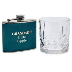 Grandad's Little Tipple Hip Flask & Glass Set