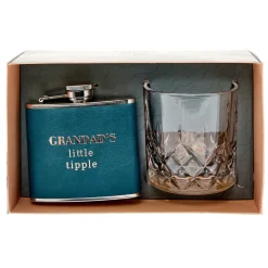 Grandad's Little Tipple Hip Flask & Glass Set