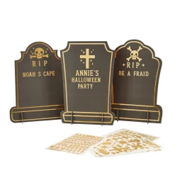 Gravestone Customisable Signs - Pack of 3