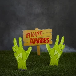 Halloween Zombie Wooden Garden Signs