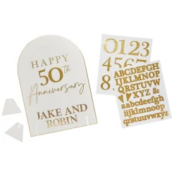 Happy Anniversary Customisable Table Sign