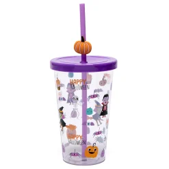 Happy Halloween Drinks Tumbler & Straw