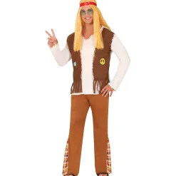 Hippie Flower Adult Fancy Dress Costume