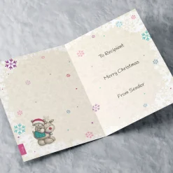 Hugs Personalised Christmas Card - Happy 1st Christmas