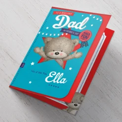 Hugs Personalised Father's Day Card - Brilliant Dad