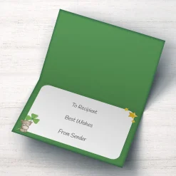 Hugs Photo Upload St Patrick's Day Card - Stars & Clover