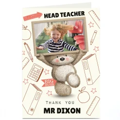 Hugs Photo Upload Thank You Teacher Card - Special Teacher