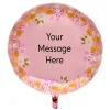 31-Inch Floral Write-On Foil Helium Balloon