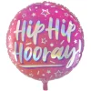 31-Inch Hip Hip Hooray Foil Helium Balloon