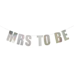 Iridescent 'Mrs to Be' Card Banner 2m