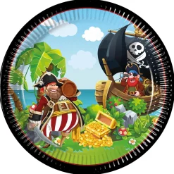 Island Pirates Party Tableware & Decorations Bundle - 16 Guests