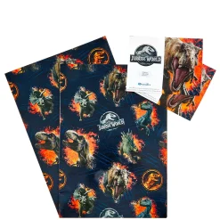Jurassic World Wrapping Paper & Gift Tags - Pack Of 2
