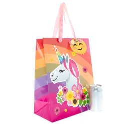 Large Portrait Gift Bag - Unicorn Emoji