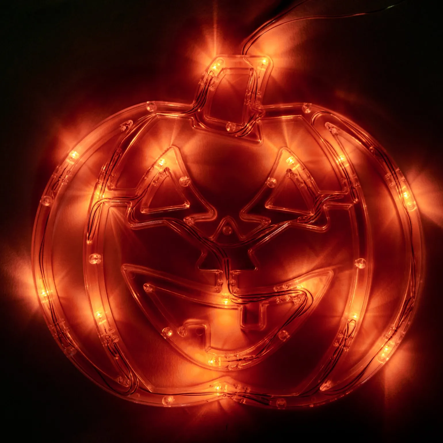 LED Pumpkin Window Light
