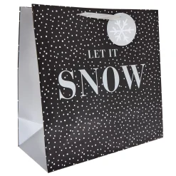 Let it Snow Giant Square Christmas Gift Bag