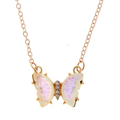 Let Your Dreams Be Your Wings Butterfly Necklace