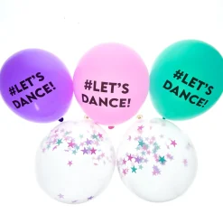 Lets Dance Party Tableware & Decorations Bundle - 8 Guests