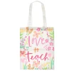 Love to Teach Floral Tote Bag