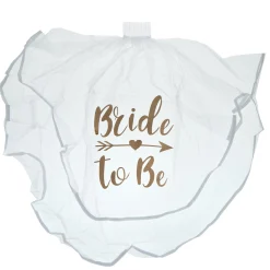 Luxury Bride to Be Rose Gold Printed Veil