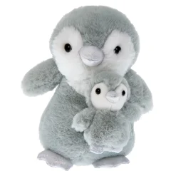 Medium Mum & Baby Penguin Soft Toy