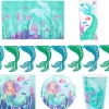 Mermaid Party Tableware & Decoration Bundle - 16 Guests