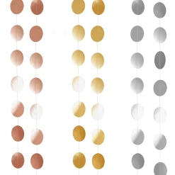 Metallic Circle Card Backdrop 20m (3 Colour Options)