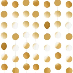 Metallic Circle Card Backdrop 20m (3 Colour Options)