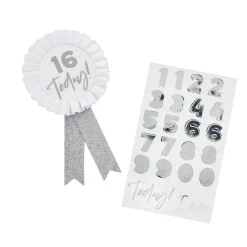 Metallic Customisable Birthday Badge (3 Colour Options)