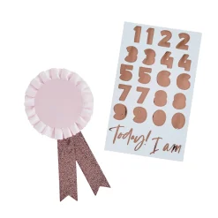 Metallic Customisable Birthday Badge (3 Colour Options)