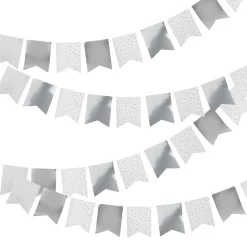 Metallic Flag Card Bunting 10m (3 Colour Options)