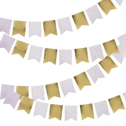 Metallic Flag Card Bunting 10m (3 Colour Options)